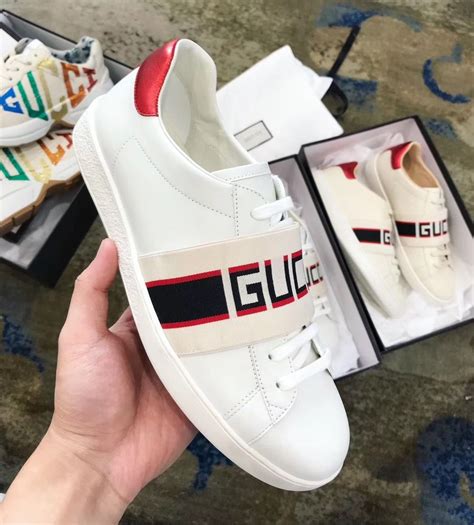 gucci elastic band sneakers|gucci ace tennis shoes.